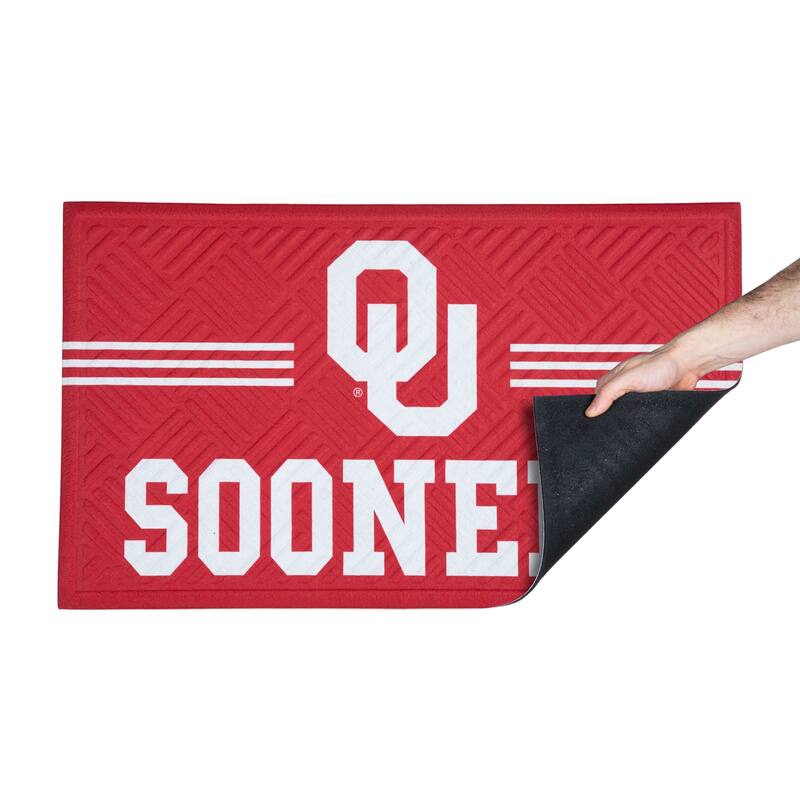 30 in. x 18 in. Embossed Mat, Cross Hatch, University of Oklahoma