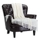 preview thumbnail 6 of 59, Chanasya Textured Knit Acrylic Throw Blanket With Tassels 50 x 65 Inches - Cream