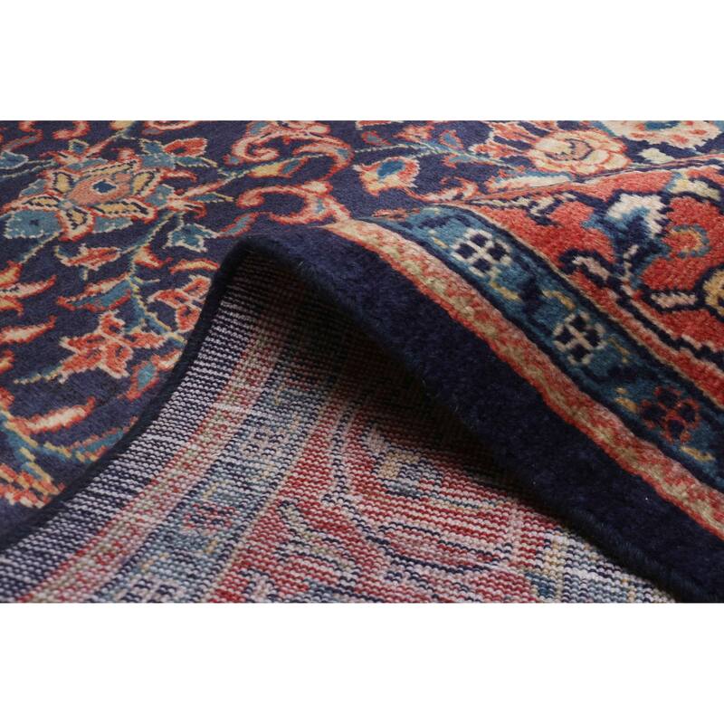 ECARPETGALLERY Hand-knotted Andelz Dark Navy Wool Rug - 5'1 x 10'11