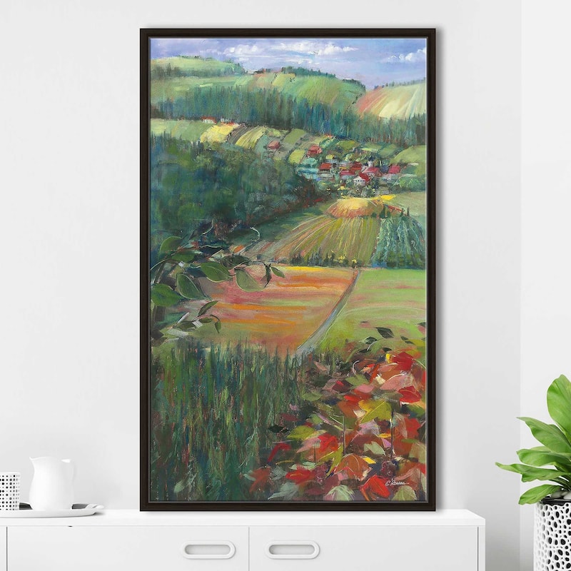 "Country Fields" Print on Floating Canvas