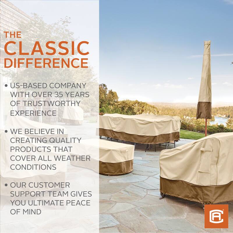 Classic Accessories Veranda Water-Resistant 25.5 Inch High Back Patio Chair Cover