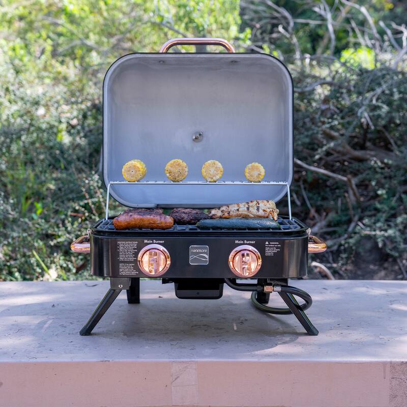 Kenmore 2-Burner Retro Portable Gas Grill