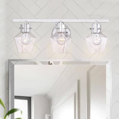 Modern Bathroom Vanity Light Glass Wall Sconce