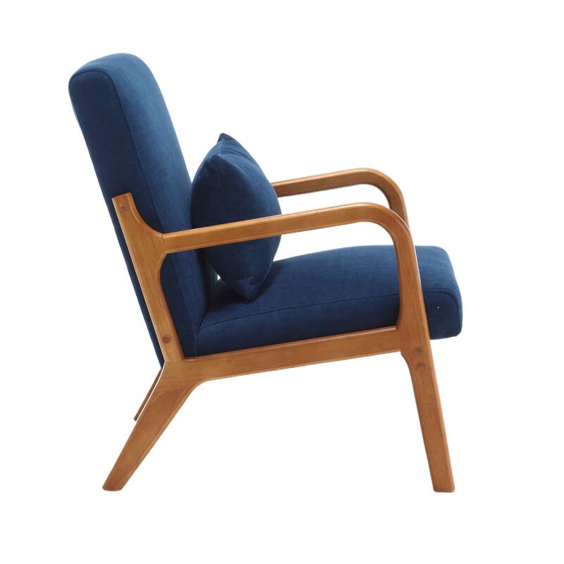 Modern Accent Chair Solid Wood Padding Lounge Armchairs - 23.23" * 29.53" * 30.71"