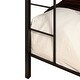 preview thumbnail 2 of 4, Tic Contemporary Black Metal 2-Tier Bunk Bed by Furniture of America