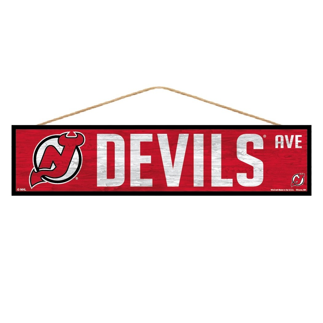 Shop New Jersey Devils Sign 4x17 Wood Avenue Design Overstock 27569781