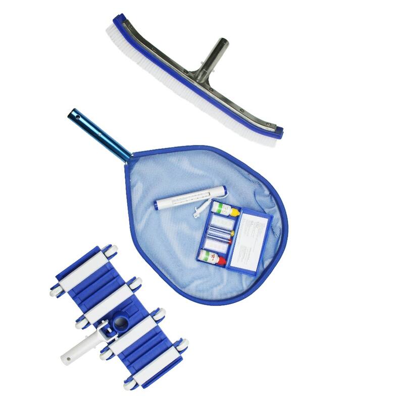 5-Piece Swimming Pool Vacuum Cleaning and Testing Kit