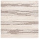 preview thumbnail 9 of 11, Martha Stewart by SAFAVIEH Radostina Rustic Stripe Wool Rug 6' Square - Natural/Brown - Square