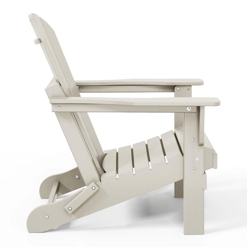 Laguna Outdoor 5-Piece Adirondack Chair With Round Coffee Table Conversation Set