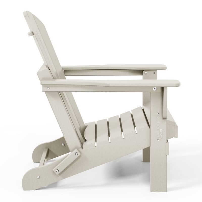 Laguna Outdoor 5-Piece Adirondack Chair With Square Coffee Table Conversation Set