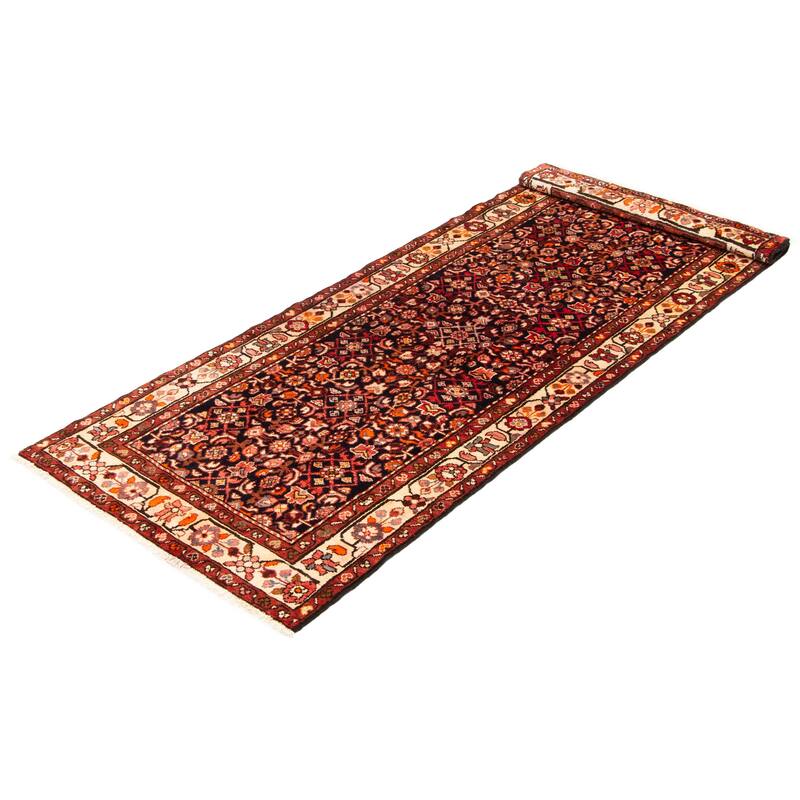 ECARPETGALLERY Hand-knotted Andelz Navy Wool Rug - 3'6 x 9'5