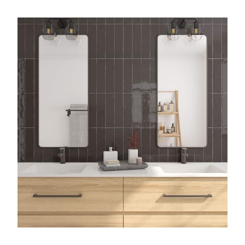 TileHQ 3" x 12" Ceramic Wall Tile in Glossy Ocean Drive (48 PC per Carton) (12.00 SQFT per Carton)