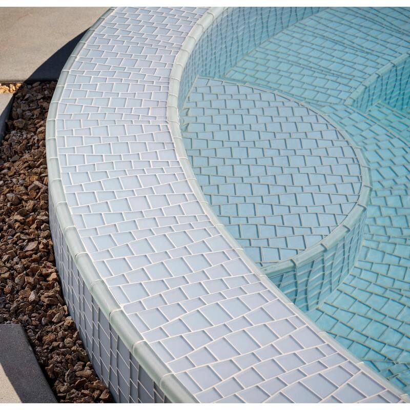 Cruz Bay Studio BG15 Ripple - 11" x 12" Block Random Wall Tile -