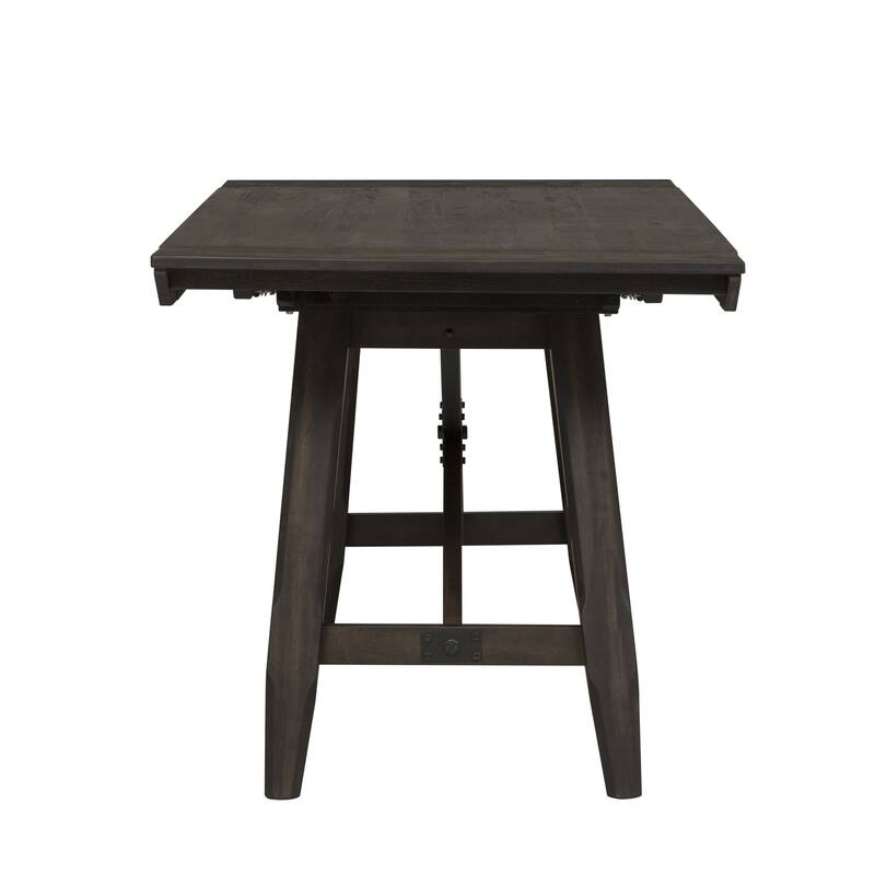 Double Bridge Dark Chestnut Opt 5 Piece Gathering Table Set