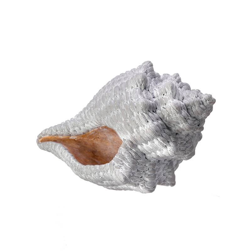 Resin 'Fabric Weave' Conch Shell 8.25" - 7.87