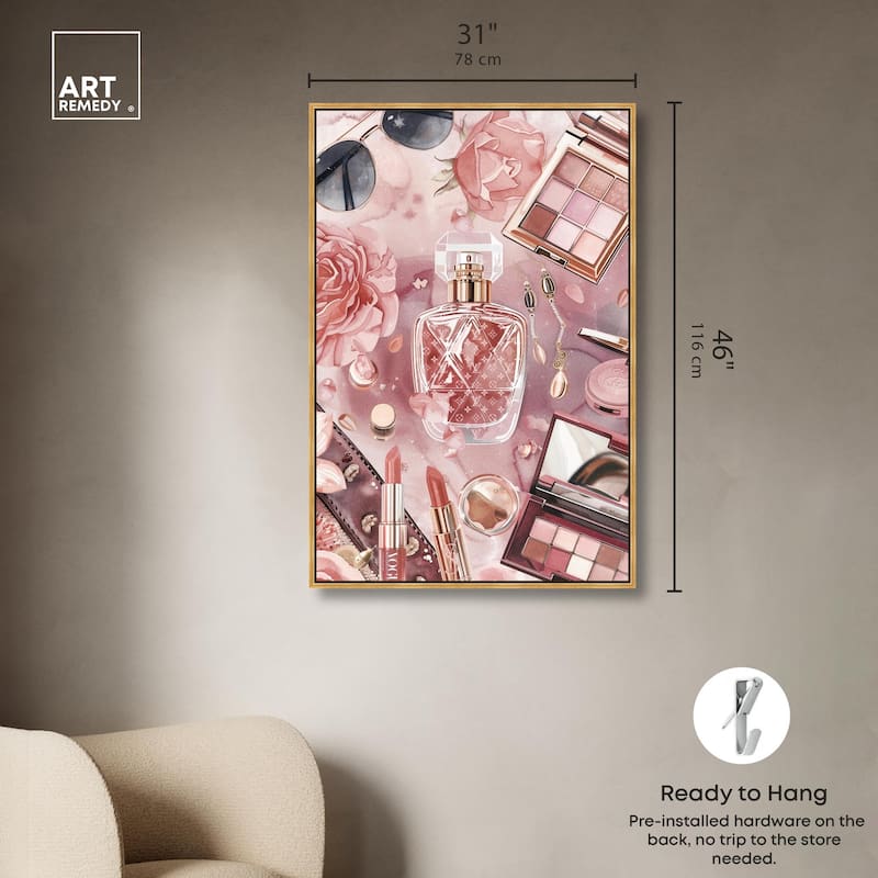 Glam Sparkle Lay Out II Canvas by Art Remedy