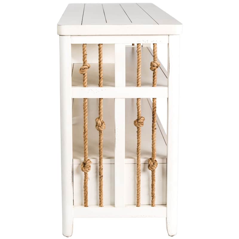 Dockside White TV Console - 55 inches