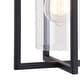 preview thumbnail 10 of 10, VAXCEL Kilbourne 13 in. H 1-Light Black Dusk to Dawn Sensor Outdoor Wall Sconce, Steel, Clear Glass Shade, LED Compatible