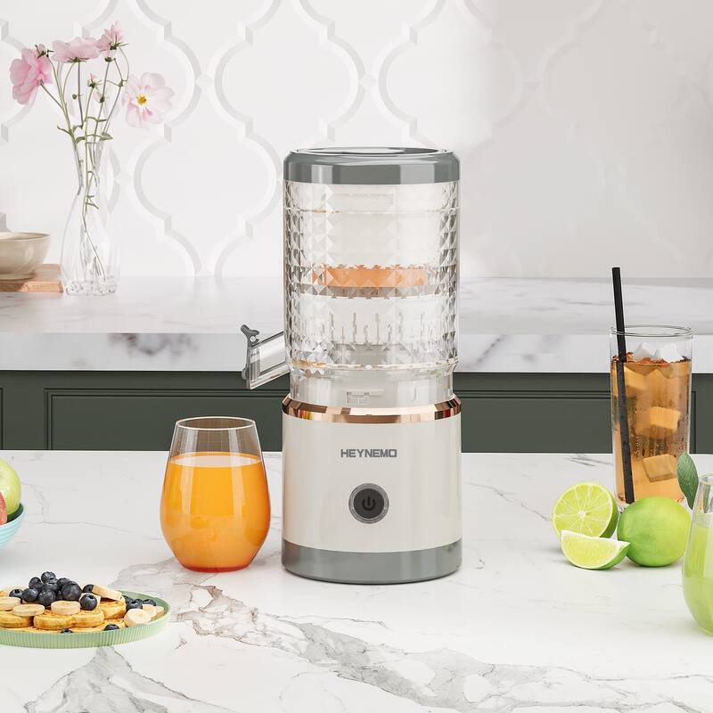 Electric Citrus Juicer for Fresh Orange, Lemon, Lime, Kiwi - N/A