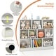 preview thumbnail 16 of 21, 41 inches Wooden Toy Storage Organizer with 10 Cubes for Kids - 47.5" x 9.5" x 41" (L x W x H)