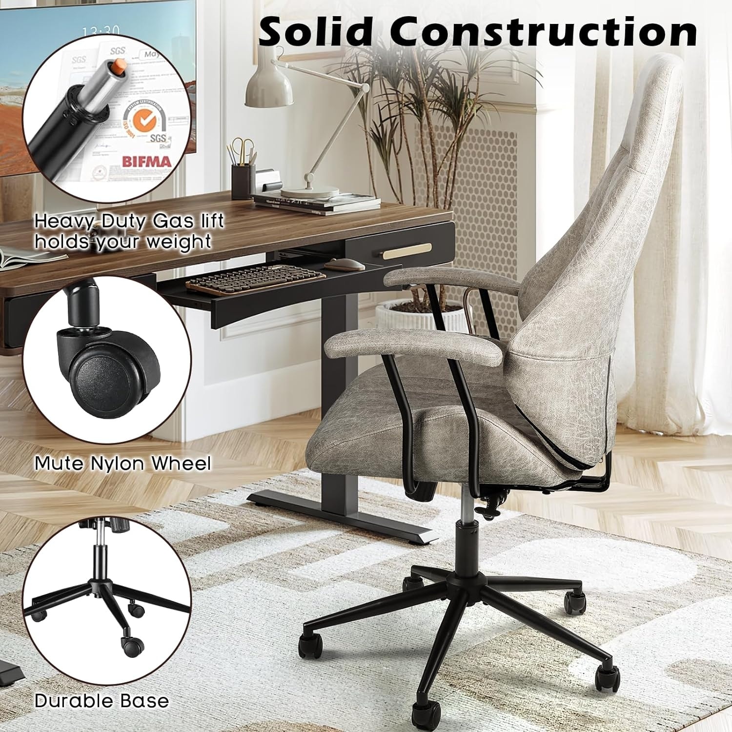 Suede executive office chair sales