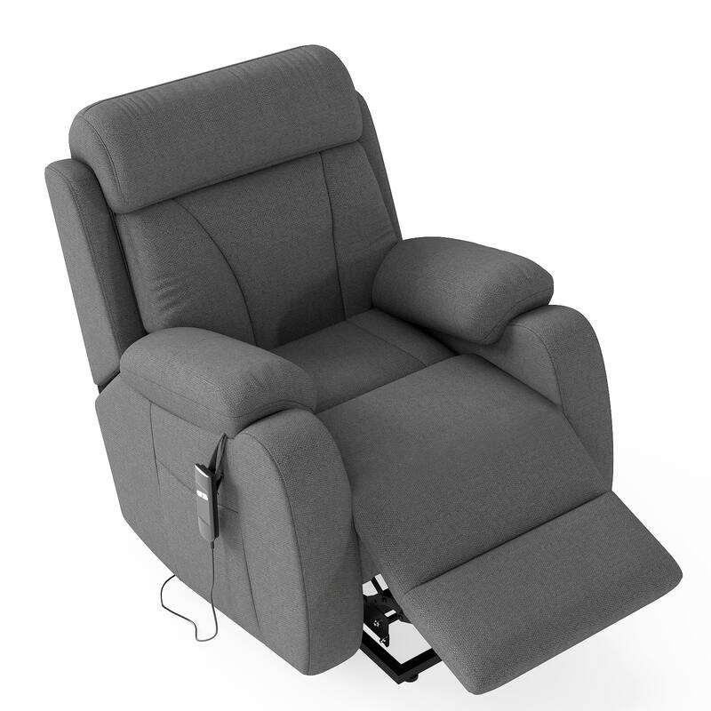 Power Lift Recliner for Elderly,Heavy Duty Lift Chair Recliners,Electric Recliner Chairs,Remote Control,Adjustable,Side Pocket