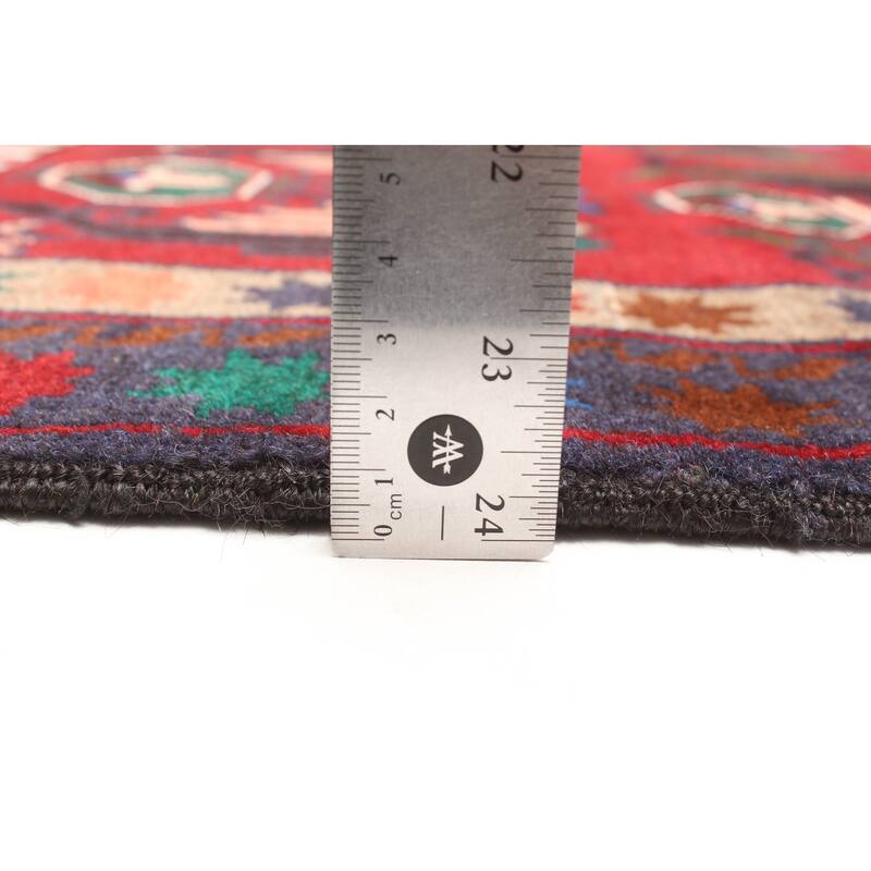 ECARPETGALLERY Hand-knotted Teimani Red Wool Rug - 2'9 x 4'10