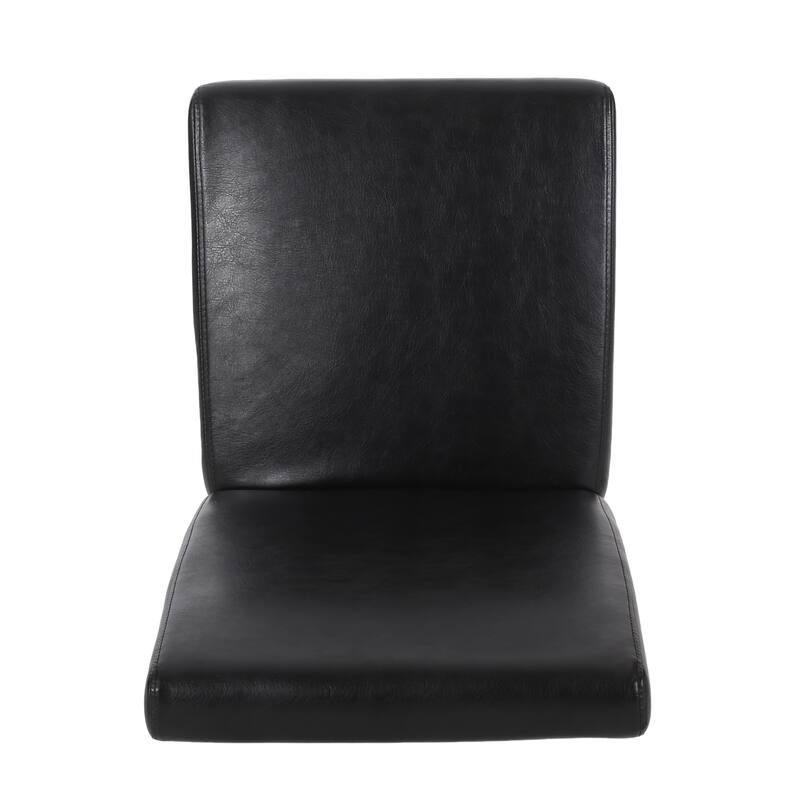Modern Set of 2 Dining Chairs with Backrest Upholstered Seat, Rubberwood Legs for Dining Room Living Room and Bedroom