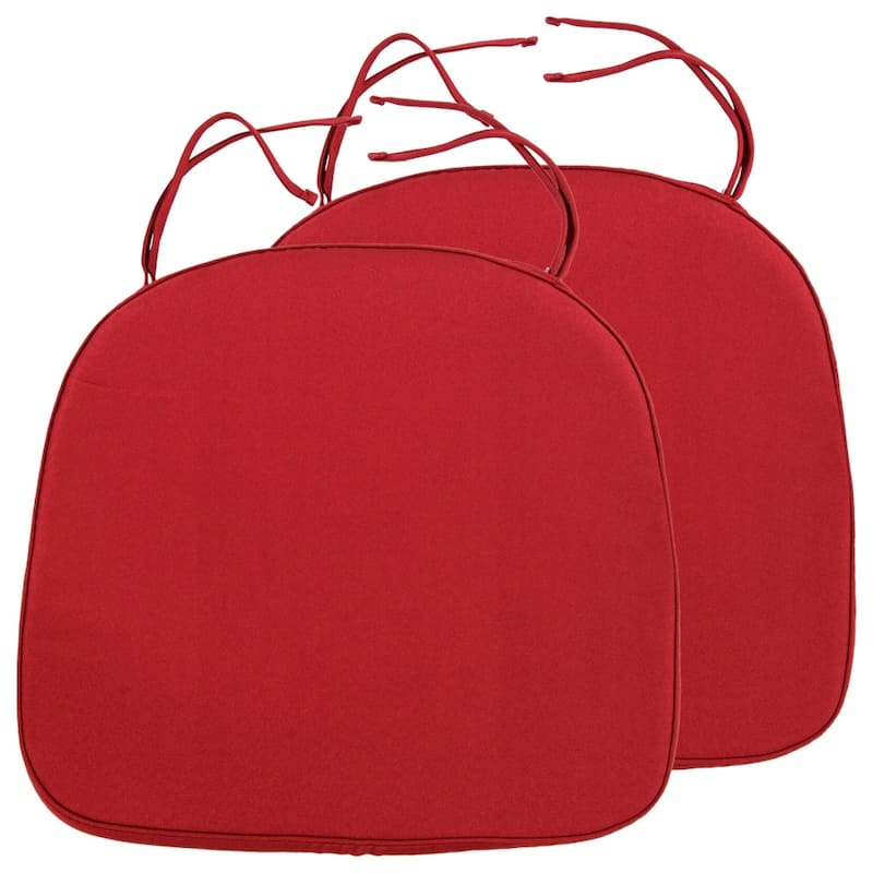 Memory Foam 15" U-Shaped Indoor Outdoor Dining Chair Pad Cushion for Kitchen Patio Garden (Set of 1, 2, 4 or 8)