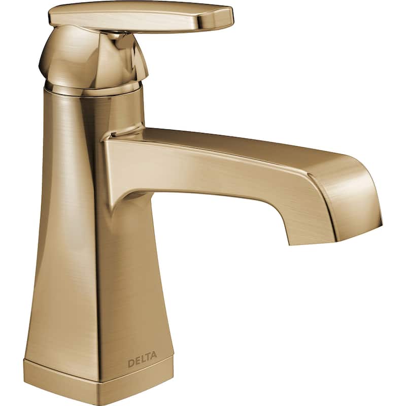 Delta Ashlyn 1.2 GPM Single Hole Bathroom Faucet with Pop-Up Drain - Champagne Bronze