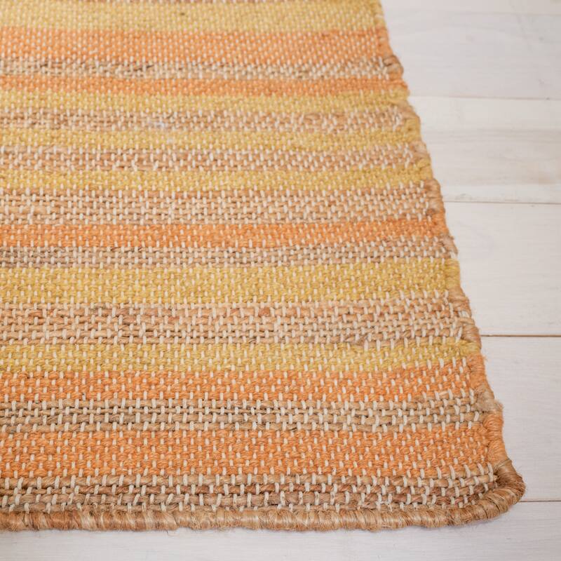 SAFAVIEH Handmade Kilim Pachita Stripe Jute & Wool Rug