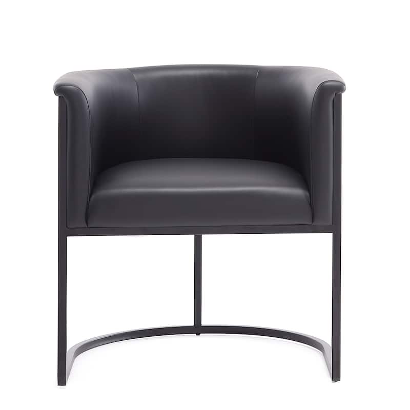 Ceets Mid-Century Modern Art-Deco Industrial Bali Dining Chair - Black