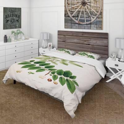 Designart 'Vintage Botanicals XIV' Farmhouse Duvet Cover Set