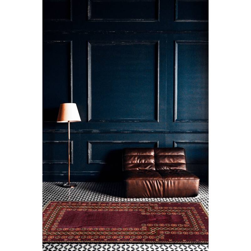 Teimani Burgundy Rug 2'8" x 4'7" - 2'8 x 4'7