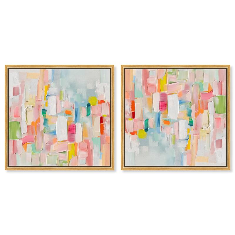 Moonlit Gold II Canvas by Art Remedy - 20" x 20" - Gold