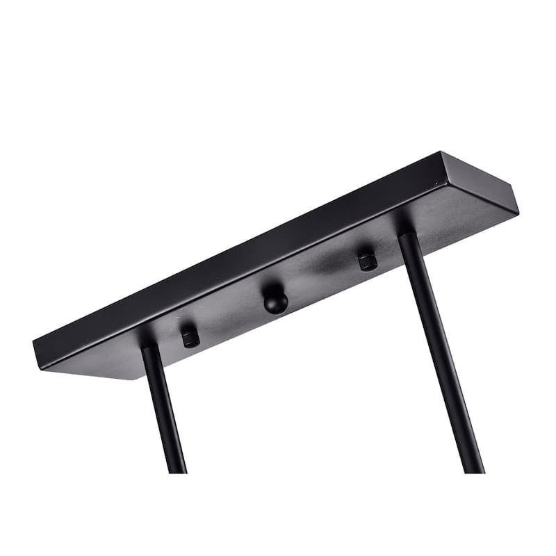 Desaki Kitchen Island Style Matte Black 5-light Chandelier