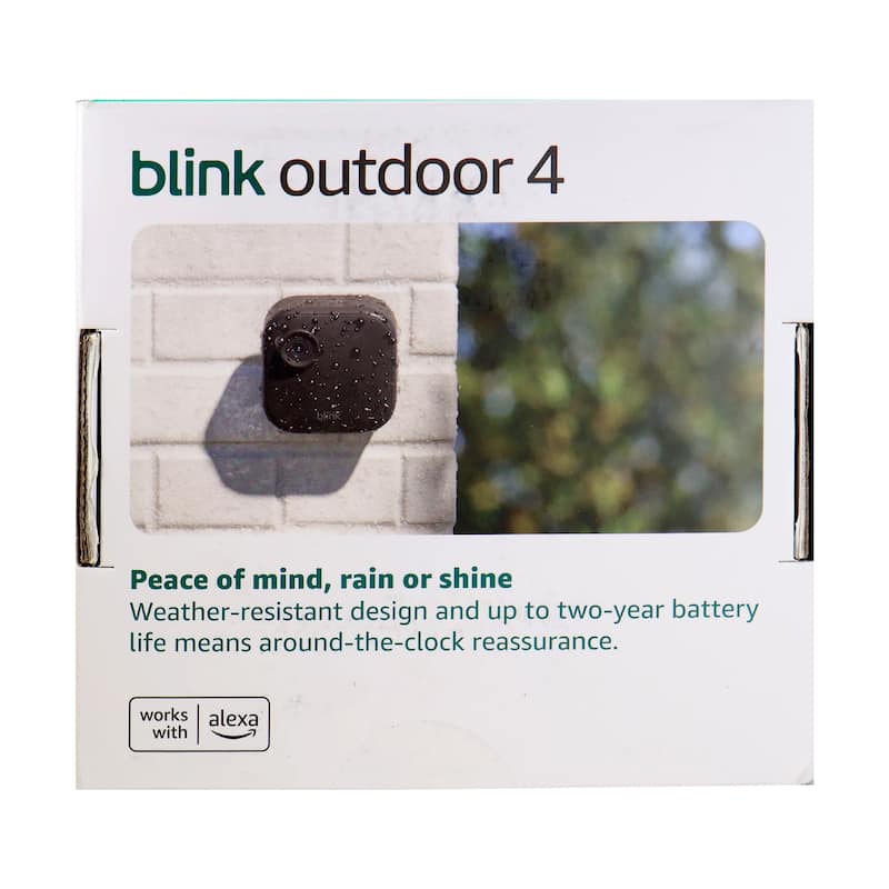 3x Blink Outdoor 4 (newest model) Wireless Smart Security Camera - Sync Module Core Included (3 Cameras) - black
