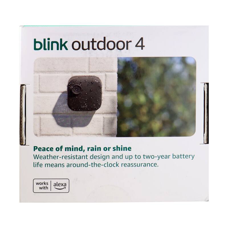 Blink Outdoor 4 (newest model) Wireless Smart Security Camera - Sync Module Core Included (3 Cameras) - Black