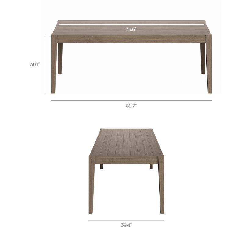 Northlake 9-Piece Outdoor Patio Teak Wood Dining Set