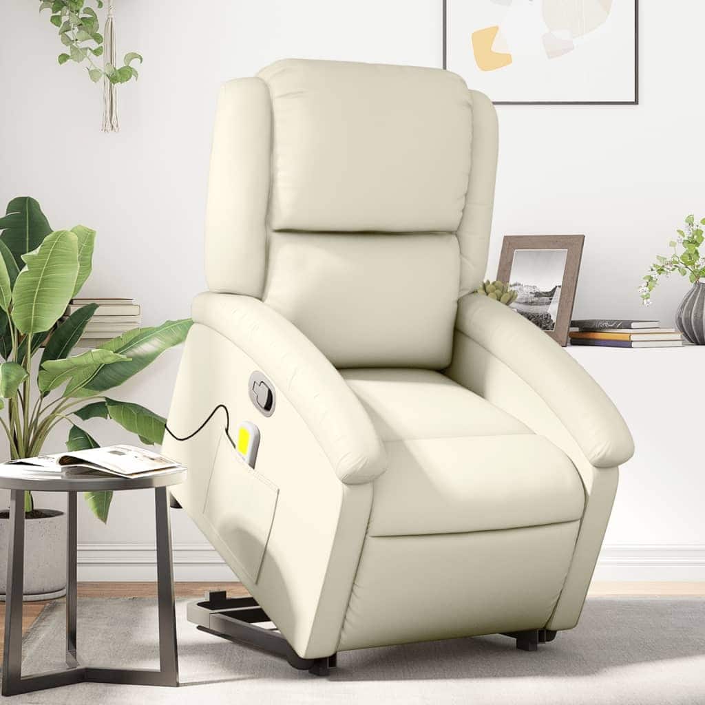 vidaXL Stand up Recliner Chair Power Lift Reclining Armchair Faux Leather