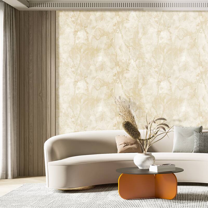 Galerie Wallcoverings Italian Design Collection Marmo Marble Effect Vinyl on Non-woven Metallic Wallpaper Roll Double Width