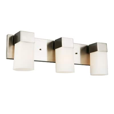 Eglo Ciara Springs 3-Light Brushed Nickel Bath Vanity Light
