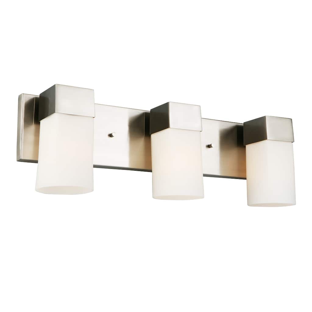 Eglo Ciara Springs 3-Light Brushed Nickel Bath Vanity Light