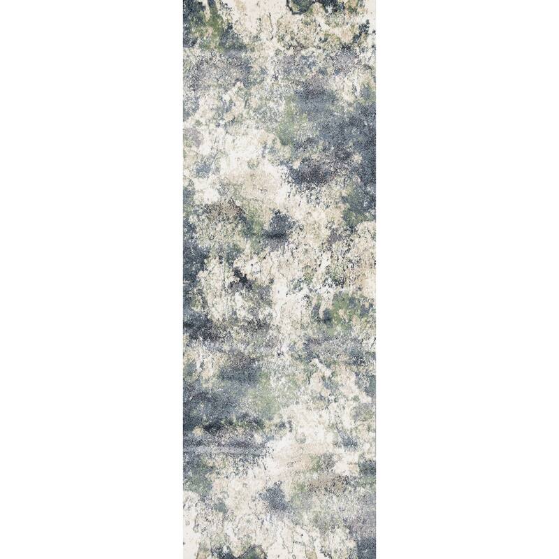 Alpine Rug Co. Dayton Blue/Green Distressed Rug