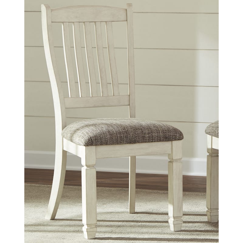 Signature Design by Ashley Bolanburg Antique White / Brown 7-Piece Dining Package
