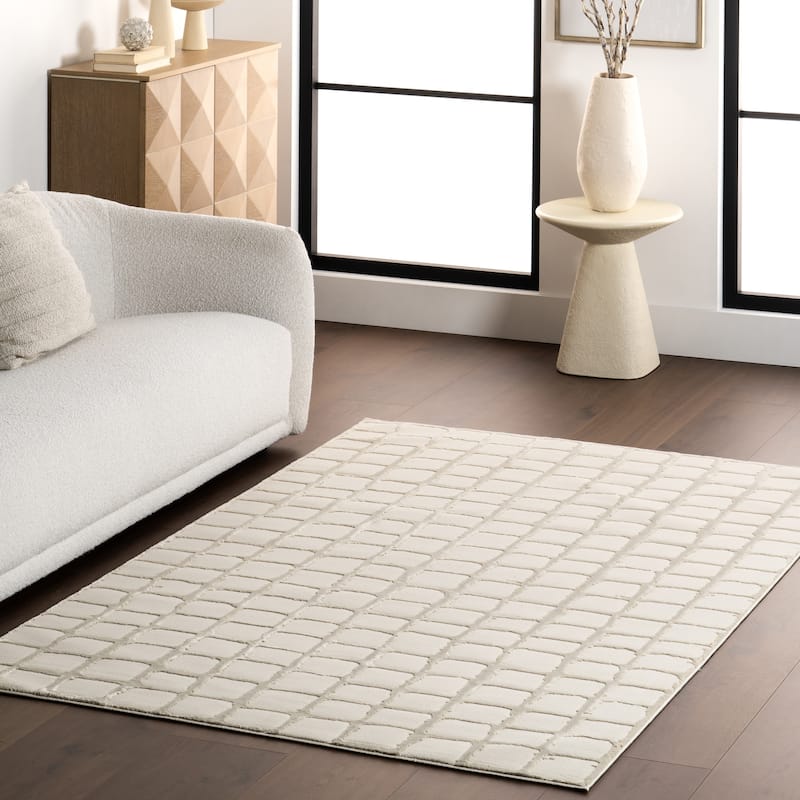 Nuloom Eunice Modern Machine Washable Area Rug - 4' x 6' - Beige