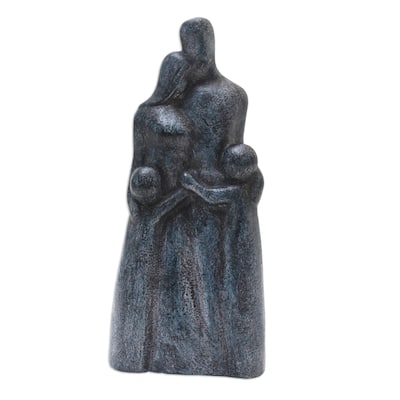 Novica Handmade Family Is Love Cement Statuette