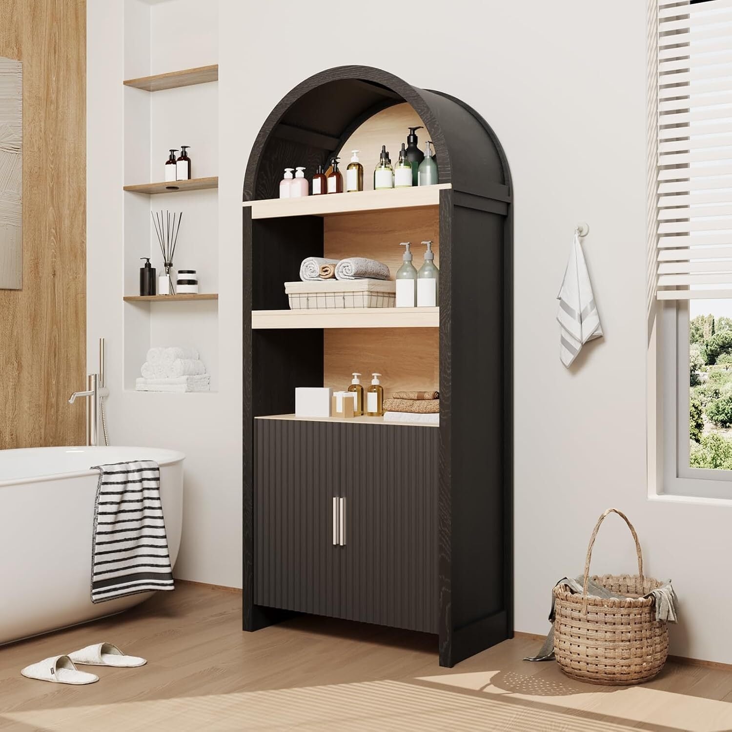 71in Tall Arched Bookcase