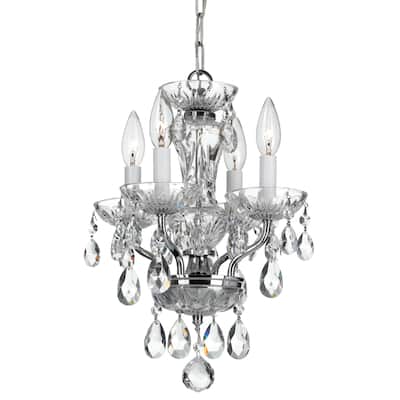 Crystorama Lighting Group Traditional Crystal 4 Light 11" Wide