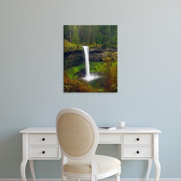 Easy Art Prints Michel Hersen's 'South Falls In Spring: Silver Falls State Park' Premium Canvas Art